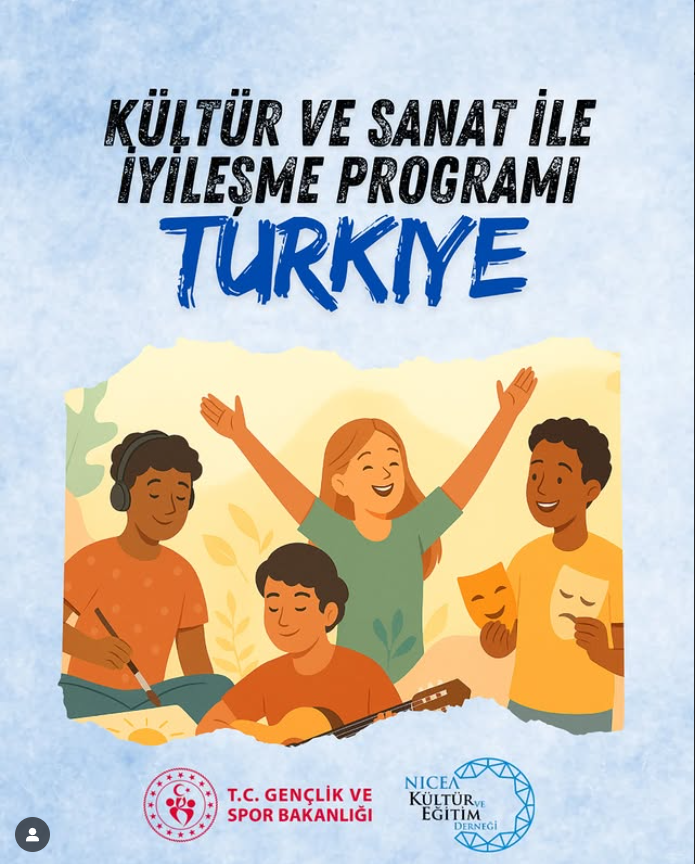 Afetten Etkilenen Gençlerin Güçlendirilmesi Destek Programı kapsamında kültür ve sanat ile iyileşme programı isimli projemiz başladı.